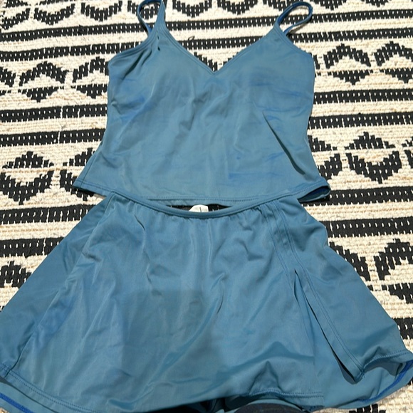Separates Aqua Two Piece Set - Picture 2 of 4
